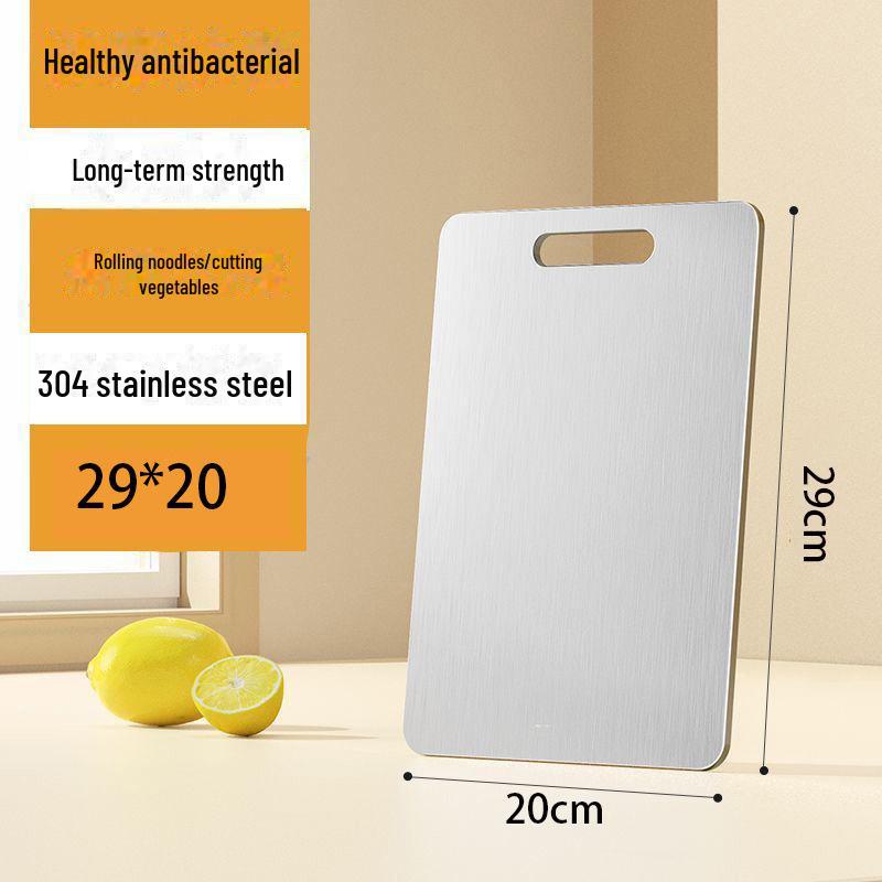 Двусторонняя разделочная доска из антибактериальной нержавеющей стали 316 — большая, толстая и устойчивая к плесени