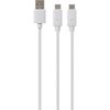 CYBER Двойной USB-кабель для зарядки Белый PS5 (для PS5) [Приблизительно. 3м] -