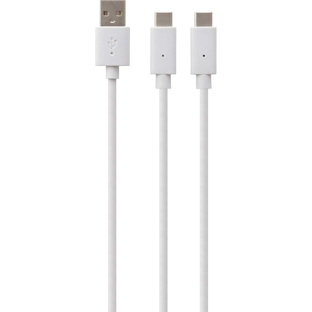 CYBER Двойной USB-кабель для зарядки Белый PS5 (для PS5) [Приблизительно. 3м] -