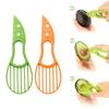 3 в 1 Авокадо Слайсер Ши Серпорез Масло Очиститель Фруктов Резак Отделитель Мякоти Пластиковый Нож Кухонные Овощные Инструменты