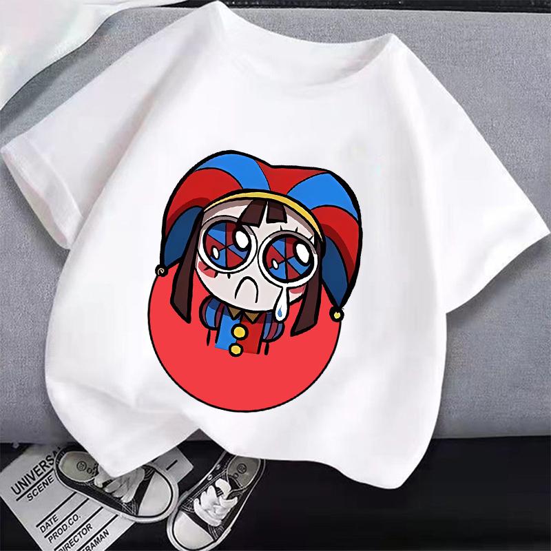 The Amazing Digital Circus Children T-Shirt Cartoon Clothes Kid Girl Boy Cotton T Shirt Baby Cute Casual Tops Birthday Gifts