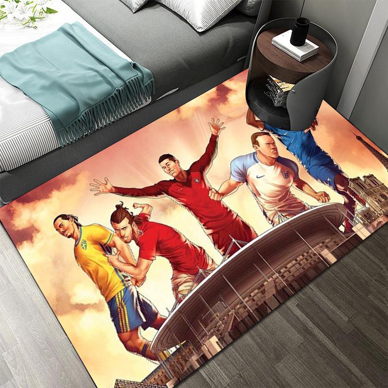 Ковер с изображением футбола, ковер для футбольного поля, украшение для гостиной, коврики для спальни, ковер для гостиной, домашний коврик для входной двери, детский коврик
