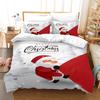 Merry Christmas Bedding Set 3D Print Single Twin Full Queen King Size Christmas Gift Bed Set Aldult Kid Bedroom Duvetcover Sets