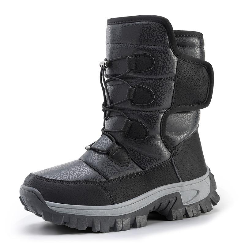 Winter Large Size Outdoor Snow Boots Men's Shoe Mid-tube Men Boots Hiking Shoes Men Non-slip Warm Shoes Man Botas Altas Botines