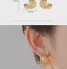 Металлические серьги неправильной формы С: Легкие роскошные, европейский стиль, высококачественные серьги для женщин