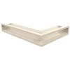 Vent Cover LUFT Corner Left 60x40x9 Cream Slim