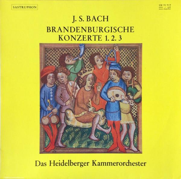 LP Record JOHANN SEBASTIAN BACH HEIDELBERGE Brandenburgische Konzerte 1. 2. 3 SM91919 Sastruphon Germany Classical Used
