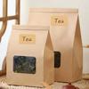 Kraft Paper Label Stickers Blank Self-adhesive Baking Packaging Stickers Writable Tearable Decorative Stickers
