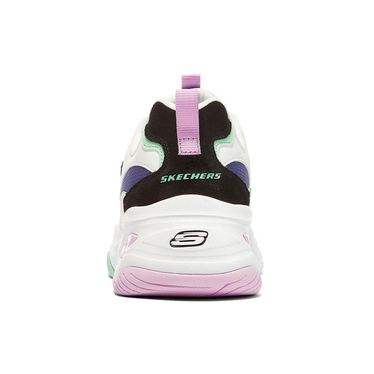 Skechers DLites 4.0 Сетчатые Спортивные Модные Низкие Повседневные Кроссовки Женские Разноцветные 149493-WBKB