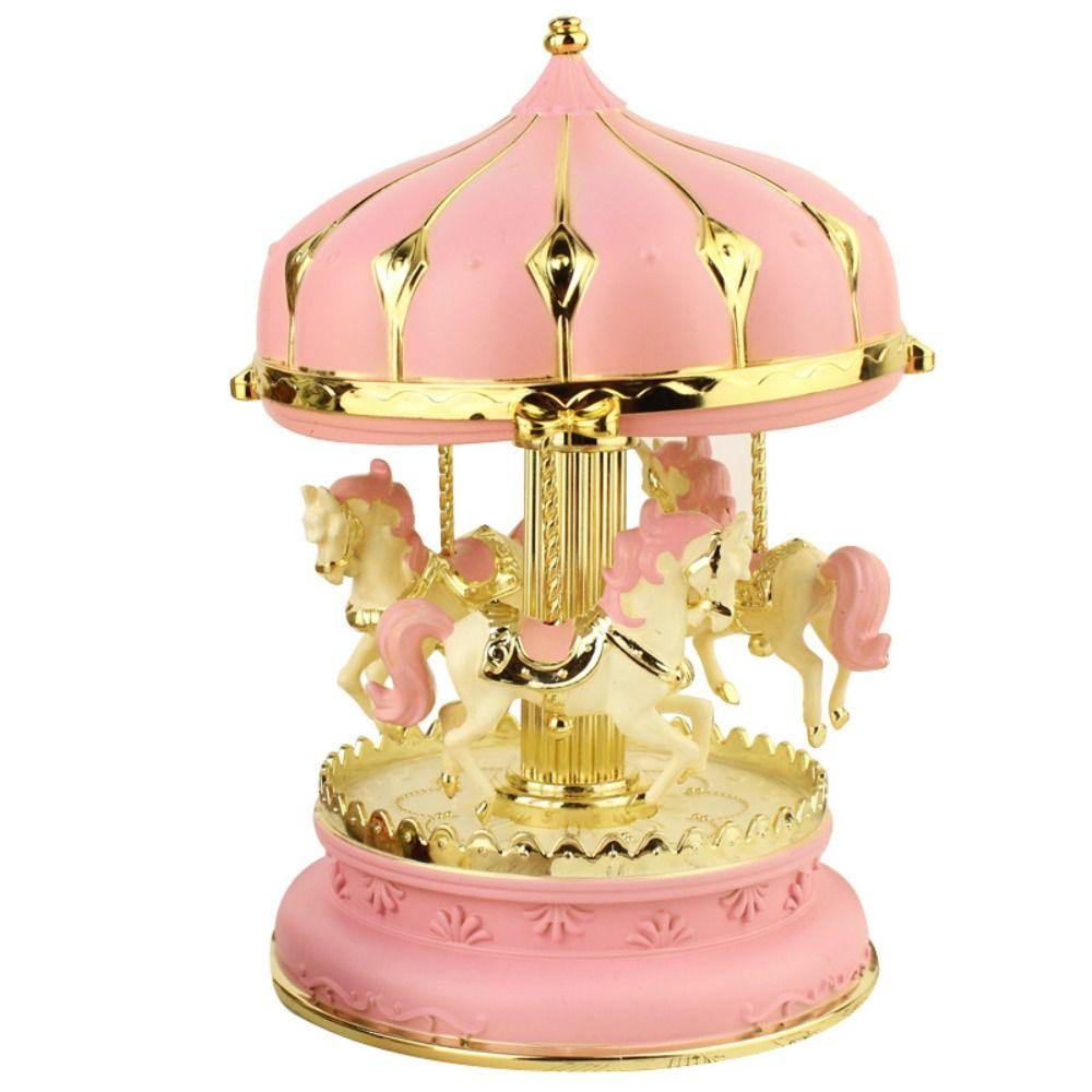 Творческая красочная карусель музыкальная шкатулка ручной работы девчачья карусель в форме сердца украшения милая карусель детская игрушка дети