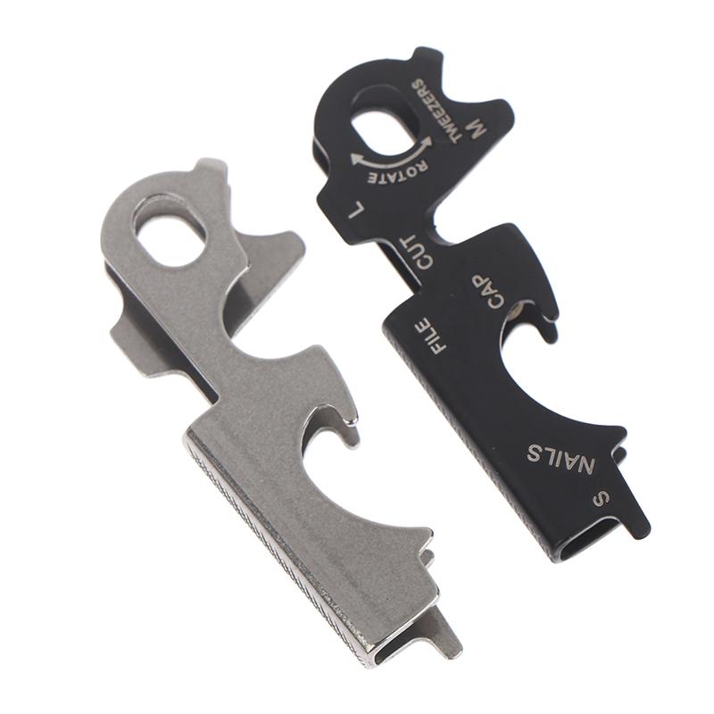 1 шт. Крючок-брелок из нержавеющей стали, плоскогубцы, пилка для ногтей, бутылочная отвертка, отвертка, открывалка для бутылок для походного снаряжения для выживания на открытом воздухе