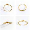 Cuff Bangle Tie The Knot Love Bracelet Stainless Steel18K Gold Plated Adjustable Best Friend Bracelets
