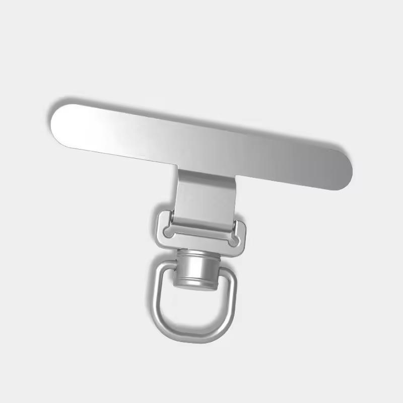360° Rotating Phone Gasket Lanyard Stainless Steel Tether Tab Ultra-thin Phone Case Clip Back Sticker Connecting Hanging Piece