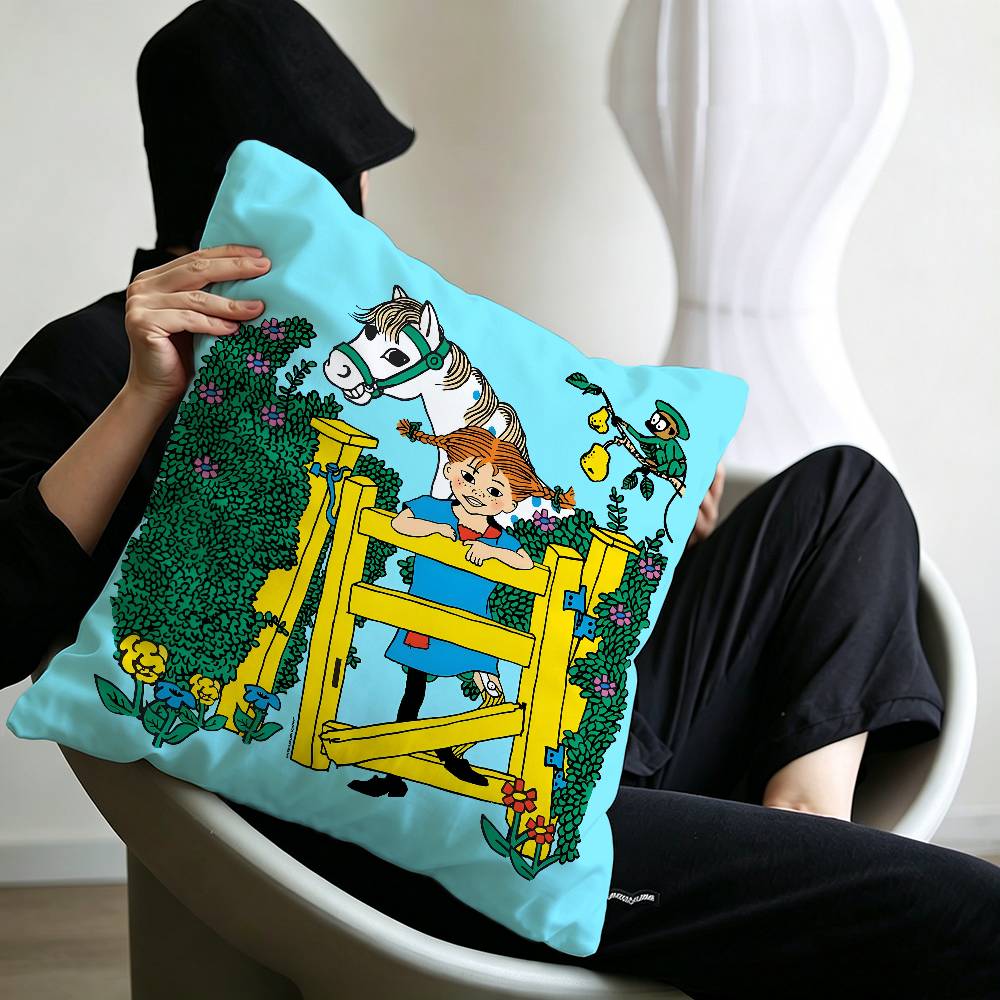 pPippi Longstocking Pillow Cover Design cushion Cover decor Holiday Decorati