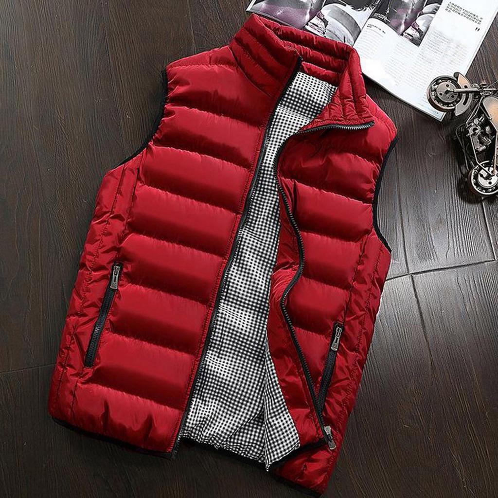 Мужское осенне-зимнее пальто, хлопковый жилет с подкладкой, теплый толстый жилет с капюшоном, топы, куртка