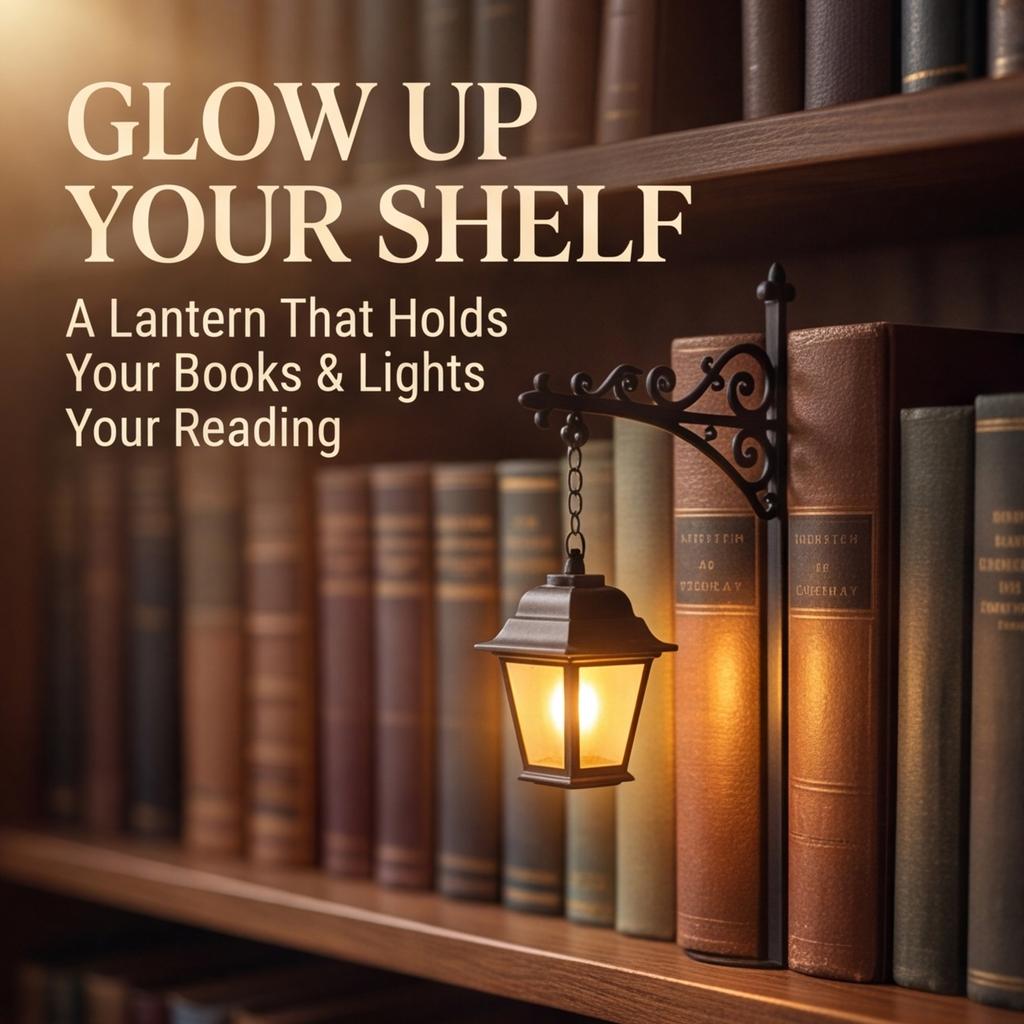 Library Lantern 1PCS Vintage LED Bookshelf Light Mini Decorative Street Lamp Style Warm Nightlight for Reading Nook   Book Nook Decor Gift for Bookw