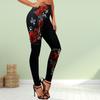 Womens Enchanting Rose Prints Stretch Yoga Leggings Fitness Running Gym Sports Active Pants