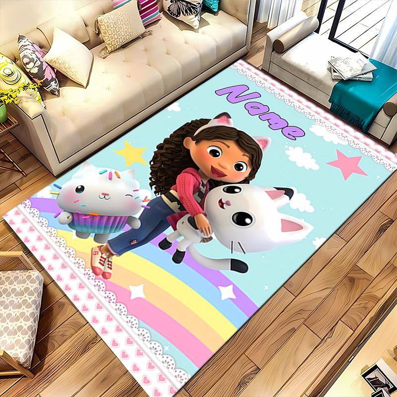 Custom personalization Gabby's Dollhouse Area Rug - Perfect For Kitchen, Bathroom,Laundry Room Decor Large Size Available,Gift All Seasons