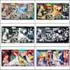 Picasso's Famous Painting Guernica Replicates Oil Painting Art Posters, Abstract Modernist Wall Paintings