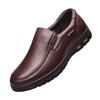 Old Man Head Spring and Autumn Large Size Leather Shoes Large Size Casual Men's Shoes Men's Hollow Business Dad Daily Leather Shoes