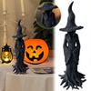 Black Ghost Witch Sculpture Gothic Halloween Party Decoration Halloween Witch Statue  Haunted House