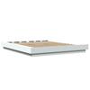 Bed Frame White 150 x 200 cm Engineered Wood