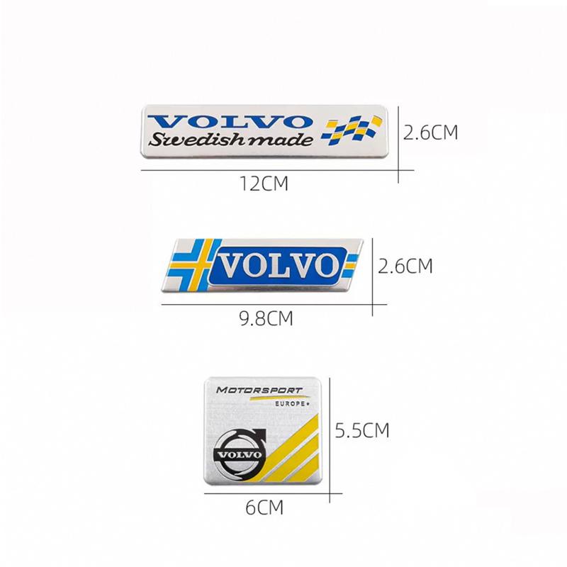 AABAV1 Volvo Badge Body Sticker Car Specific Decals Accessories For XC90 V90 V60 XC60 V40 EC40 EX40 S80 S60 S90 C40 XC40 V70 XC70 C30 C