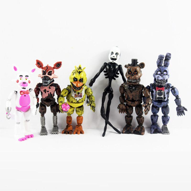 Захватывающая коллекция из 6 фигурок Fnaf Five Nights At Freddy's 19 см для энтузиастов