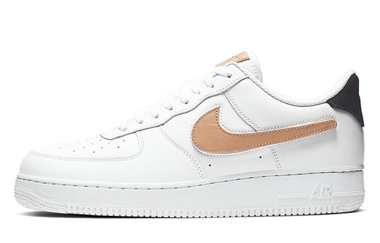 Nike Air Force 1 Low Пакет со сменным Swoosh Белый Vachetta Tan CT2253-100