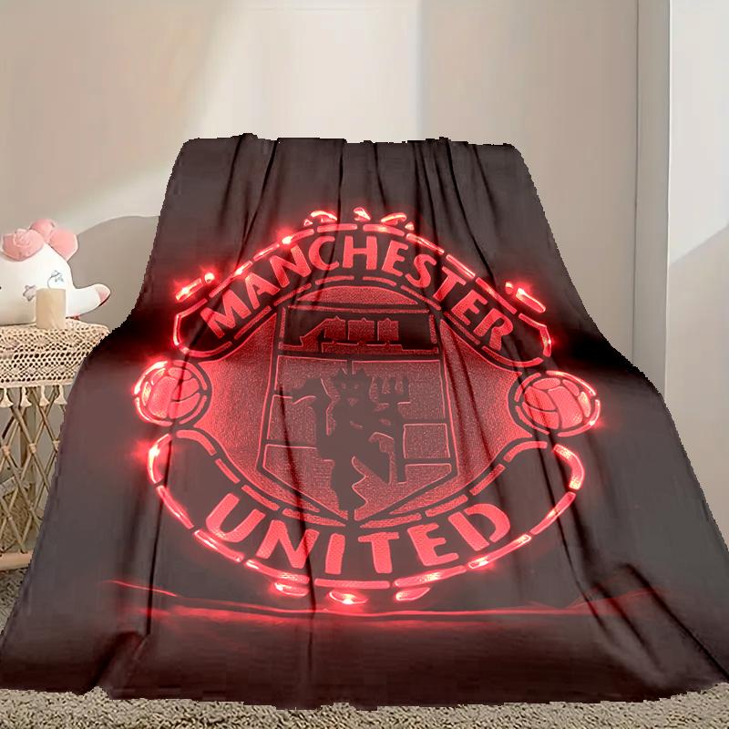 [Manchester United Manchester City Blanket] Soft Throw Blanket for Bed Sofa, Holiday Gift Blanket for Women Men Family Friend