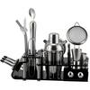 Cruiser Bartender 24-Piece Set, Shaker Glass, Mixing Glass, Cocktail Bar Tools, Wine Set, Bartender Set