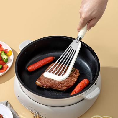 Силиконовая ручка Лопатка для жарки рыбы Полая Без повреждений кастрюли Лопатка для жарки стейков Термостойкая Бабочка-лопатка Антипригарная сковорода