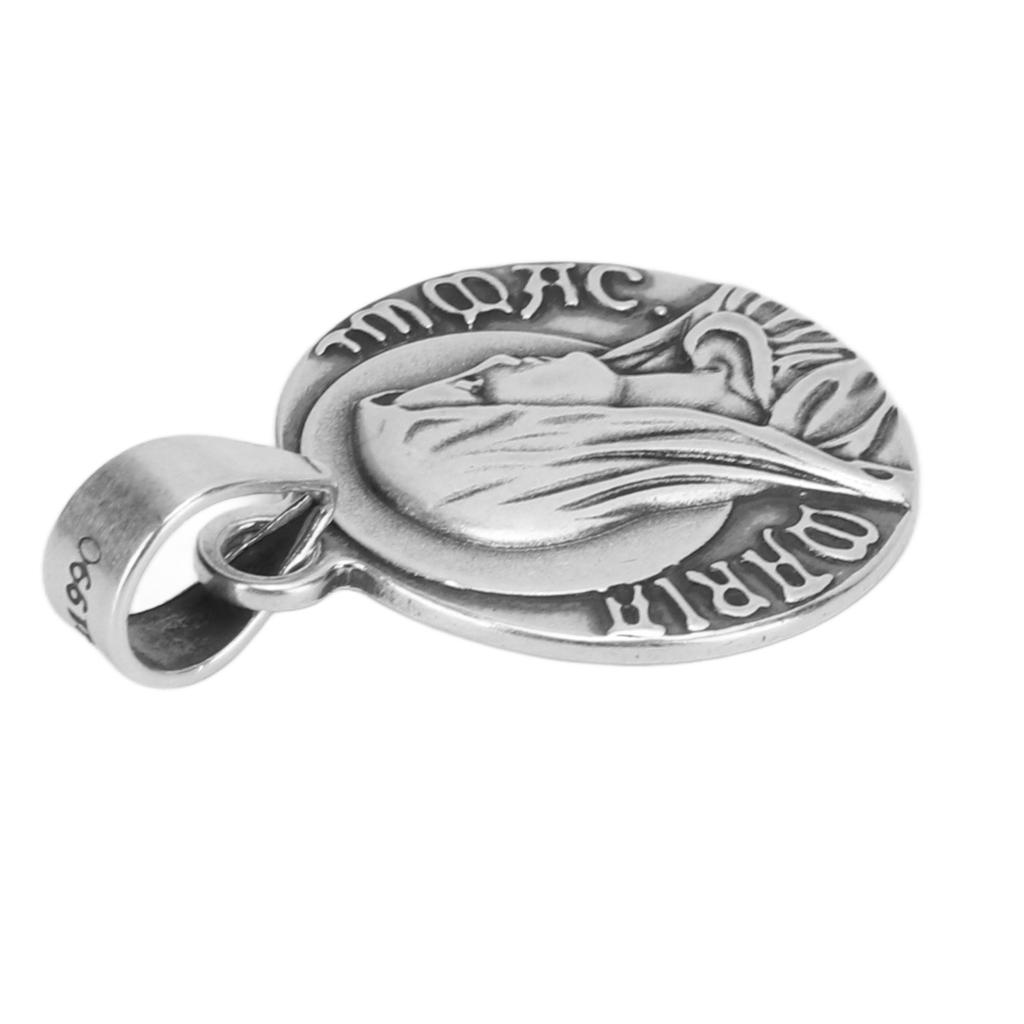 Ожерелье Девы Марии из серебра 925 пробы, роскошное, в стиле ретро, ручная работа, изысканное, прочное, с изображением Девы Марии