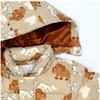 Mini Rodini Kids Jacket Hooded Puffer Mammoths Aop 2571011413