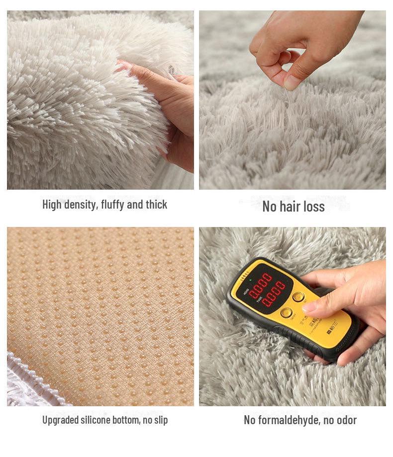 Модный плюшевый ковер для спальни и прикроватный коврик для девочек