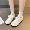 Горячая Распродажа Повседневная Женская Обувь На Шнуровке Женские Вулканизированные Туфли Модные С Круглым Носком Высокого Качества Однотонные Дышащие Универсальные Кроссовки