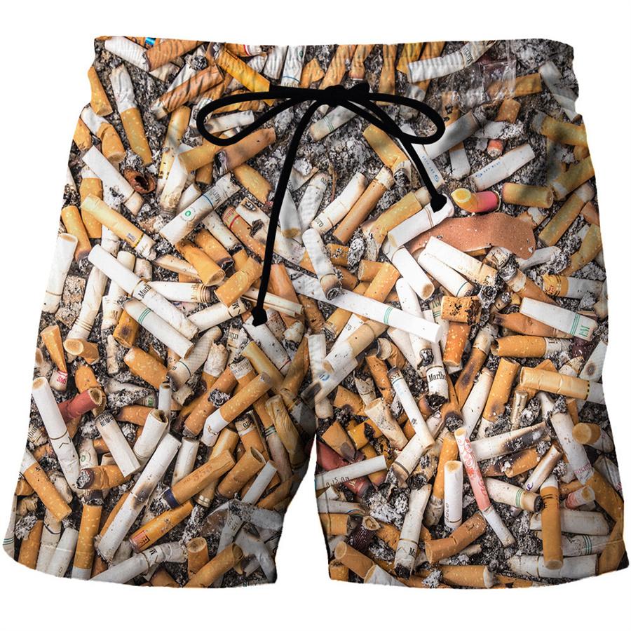 Men Shorts Summer 3D Printed Casual Ordinary Youth Beach Short Pants Spring Little Stretch Short Trousers