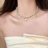 Elegant Pearl Necklace for Women Camellia Beads Necklaces Accessories Jewelry