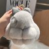 Cute Plush Rabbit Keychain Soft and Comfy Rabbit Fur Mini Bunny Pendant Lovely Women Bag Schoolbag Car Accessory Gift for Girls