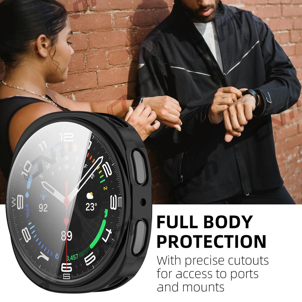 Чехол для Samsung Galaxy Watch 8 40 мм 44 мм с полным покрытием, бампер, мягкий ТПУ, защитный чехол-крышка - Аксессуары для Galaxy Watch8