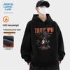 JEANSWEST LIFE Men's Heavyweight Hooded Fleece Sweatshirt
