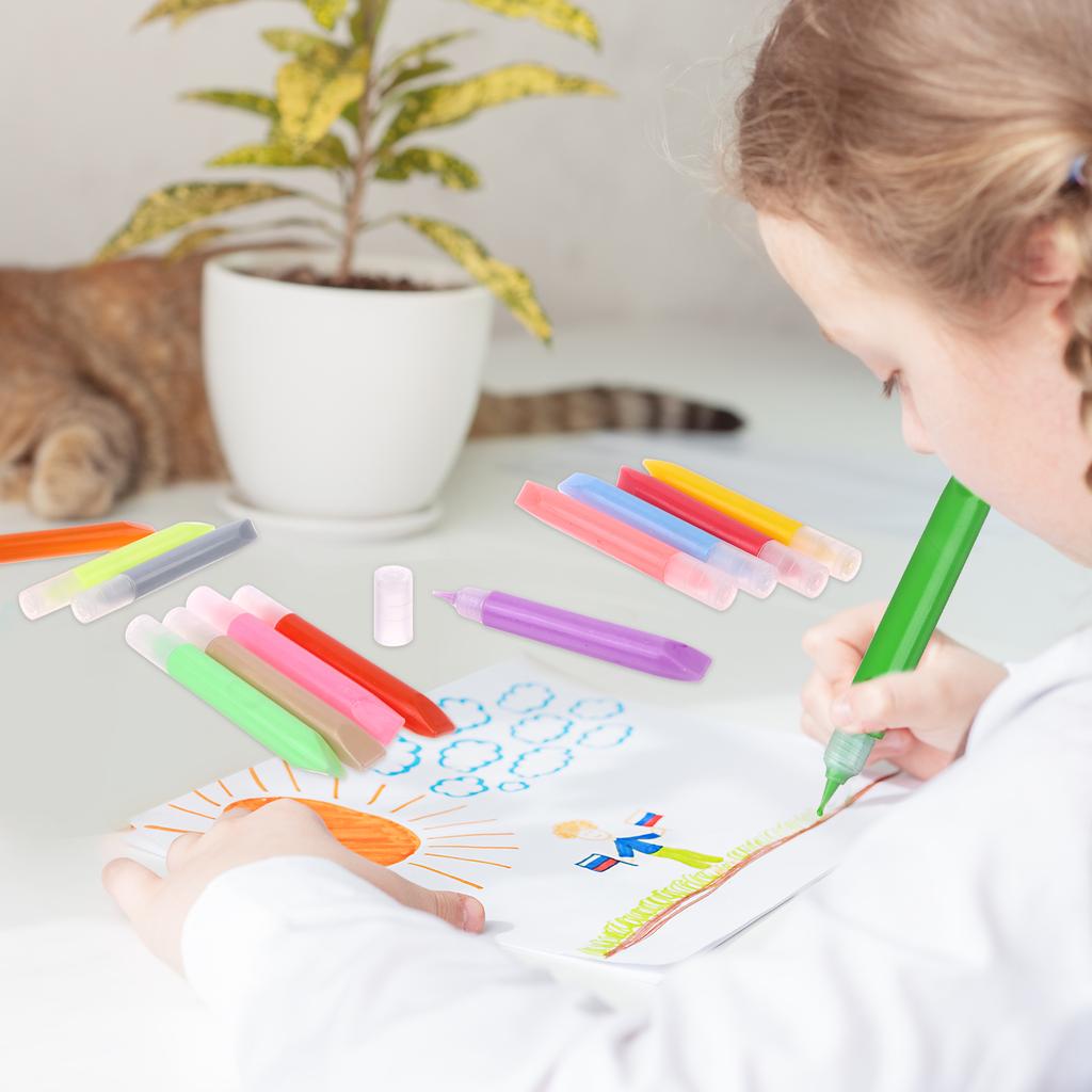 24 шт. ручки для рисования Suncatcher 10 мл премиум-класса, сверхтонкие акриловые маркеры для рисования, витражи, художественная краска для окон, ручка-морилка