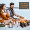 Японский стиль BBQ гриль Портативная плита для барбекю Алюминиевый бытовой угольный гриль с сеткой Деревянное основание Инструменты для барбекю