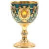 Витиеватый Кубок-Потир Ретро Стопки Золотой Металл Средневековый Кубок Декоративная Чаша для Хэллоуина Религиозных Церемоний
