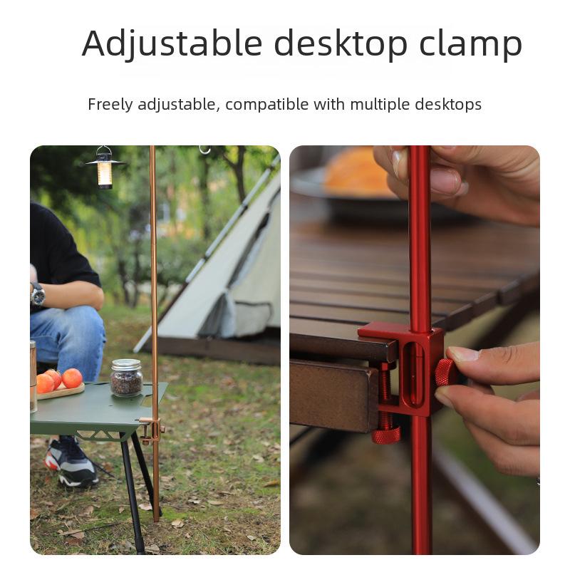 Portable Ultra-Light Aluminum Folding Light Stand for Camping and Picnics
