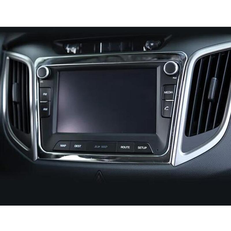 Панель управления климатом и температурой консоли для Hyundai Creta IX25 2014 2015 2016 2017 2018 Рамка отделки переключателя громкости и навигации