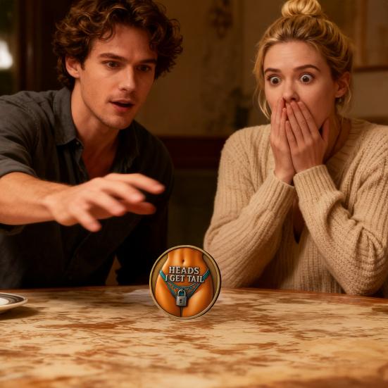 Монета-вызов «Замок и ключ», жетон для принятия решений для пар, друзей, забавная счастливая монета-флиппер, значимый подарок