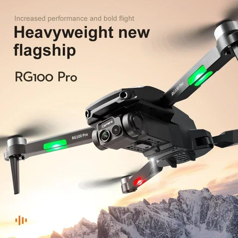 Новый профессиональный дрон RG100Pro, 8K ESC, двойная камера, HD, бесщеточный двигатель, интеллектуальный обход препятствий, аэрофотосъемка, радиоуправляемый самолет, квадрокоптер, игрушки