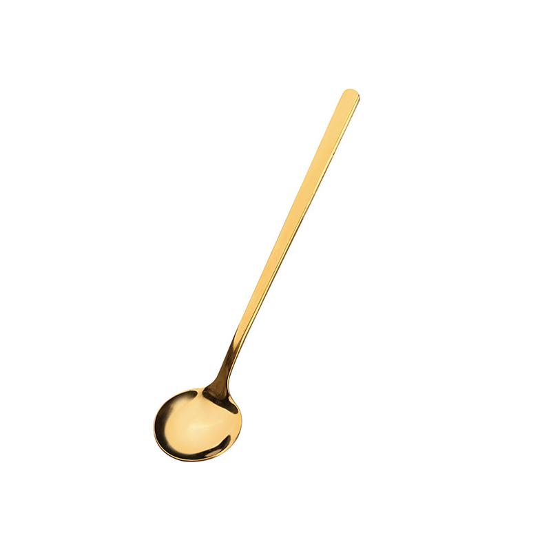 Golden Dessert Teaspoons Coffee Accessories Set For Kitchen Small Teaspoon