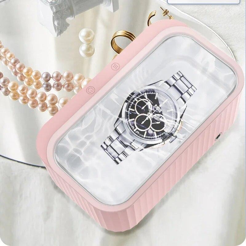 Ультразвуковой очиститель, стиральная машина для ювелирных изделий, очков, маникюрных камней, часов, щетка для бритвы, частота ультразвуковой очистки